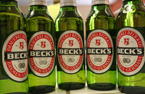 becks beer can. ecks beer can.