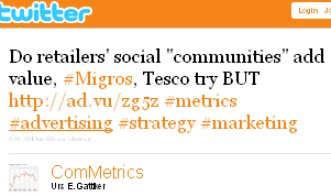 Image - tweet by @ComMetrics FIRST Migros beta launch of social network community for clients: what is its purpose? http://ad.vu/zg5z #strategy #socialmedia