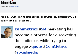 Image - tweet by @Commetrics - #SM marketing has become a process for discovering the audience, while trying to engage #quote #ComMetrics #socialmedia