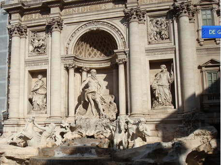 Click on image - Trevi Fountain - More information about Rome.