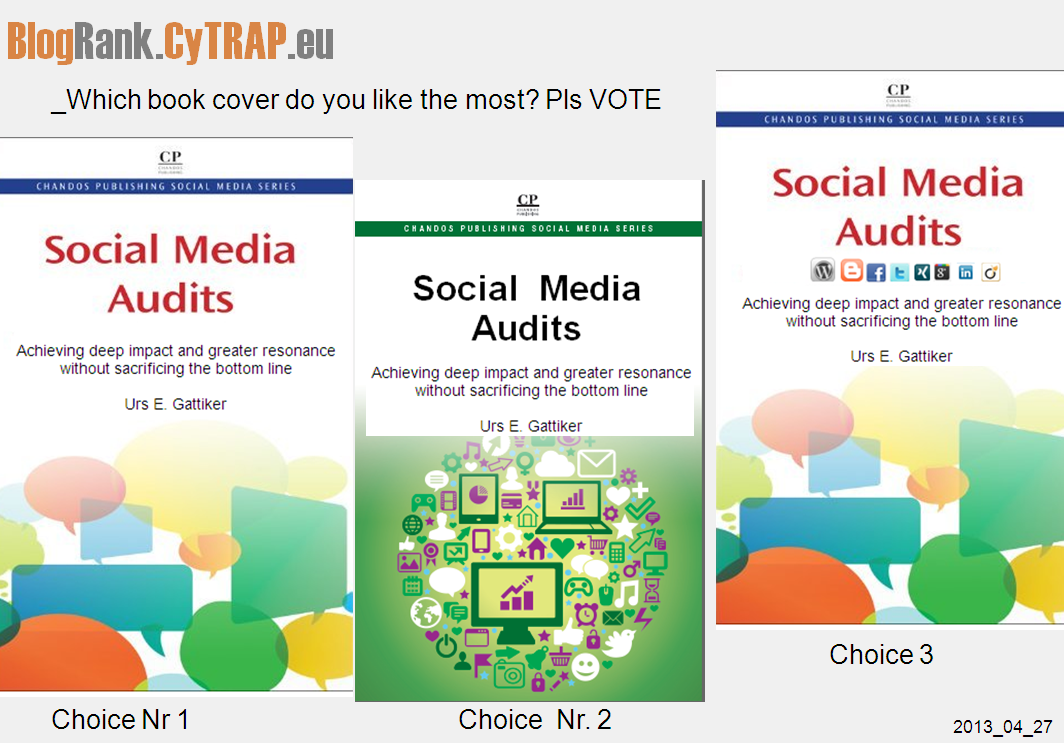 More books by Urs E. Gattiker - latest book on Social Media - Resonance or Impact - which book cover is better - cast your vote!