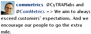 Image - tweet by ComMetrics - Key to smart #strategic Key Performance Indicator(s) or #KPI => gaining more insight with fewer #metrics