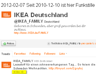 Ikea fragt sich - warum versteht Twitter uns nich oder was machen wir falsch?